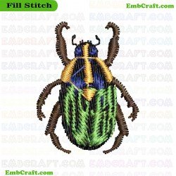 3D Beetle Illustration Embroidery Design 20