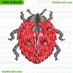 3D Model Of A Beetle Embroidery Design 4