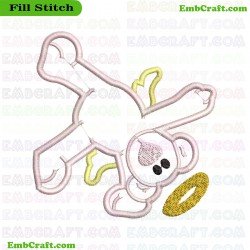 Acrobatic Bear Embroidery Design 555