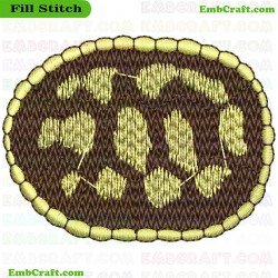 Animal Tracks In Desert Embroidery Design 3