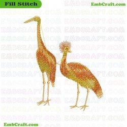 Avian Art Embroidery Design 161