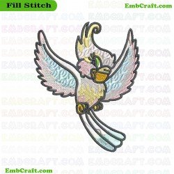 Baby Parrot Embroidery Design 2