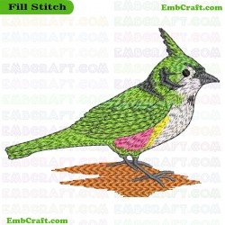 Backyard Bird Embroidery Design 10