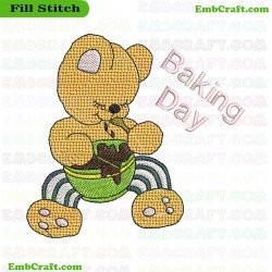 Baking Day Embroidery Design 333