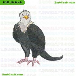 Bald Eagle Embroidery Design 5