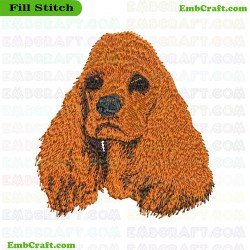 Basset Hound Dog With Floppy Ears Embroidery Design 210