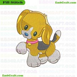 Beagle Puppy Embroidery Design 1