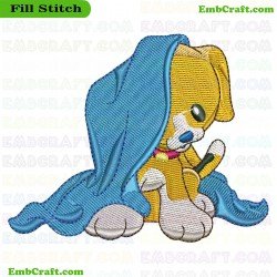 Beagle Puppy Embroidery Design 7