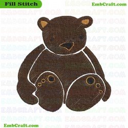 Bear Embroidery Design 10