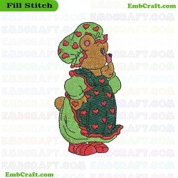 Bear Embroidery Design 228