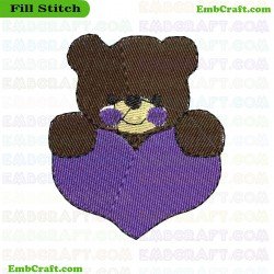 Bear Embroidery Design 354