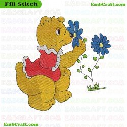 Bear Embroidery Design 44