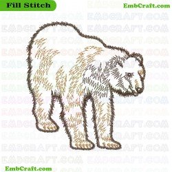 Bear Embroidery Design 4