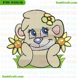 Bear Embroidery Design 63