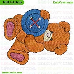 Bear Embroidery Design 700