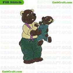 Bears Embroidery Design 367