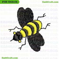 Bee Embroidery Design 20