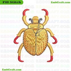 Beetle Embroidery Design 10