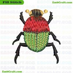 Beetle Embroidery Design 13