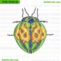 Beetle Embroidery Design 28