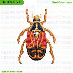 Beetle Embroidery Design 32