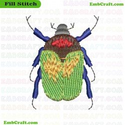 Beetle Embroidery Design 3