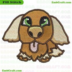 Beggin Puppy Embroidery Design 3