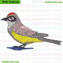 Bird Embroidery Design 2