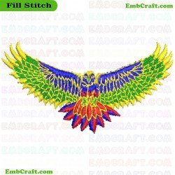 Bird Embroidery Design 42