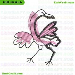 Bird Embroidery Design 48