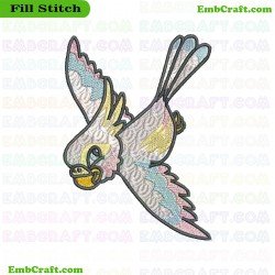 Bird Embroidery Design 4