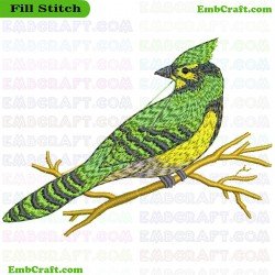 Bird From Backyard Birds Embroidery Design 17