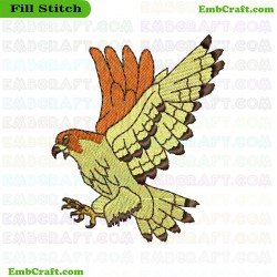 Bird Of Prey Embroidery Design 3