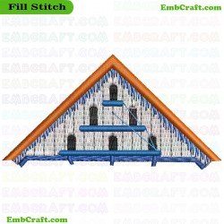 Birdhouse Embroidery Design 2