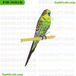 Budgerigar Embroidery Design 65