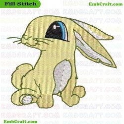 Bunny Embroidery Design 7