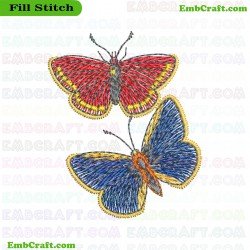 Butterflies Embroidery Design 9