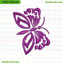 Butterfly Embroidery Design 116