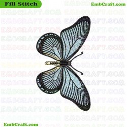 Butterfly Embroidery Design 12