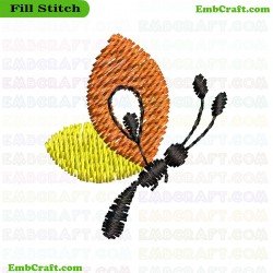 Butterfly Embroidery Design 15