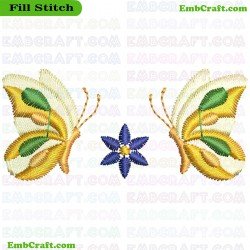 Butterfly Embroidery Design 43