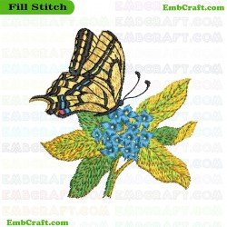 Butterfly Embroidery Design 48