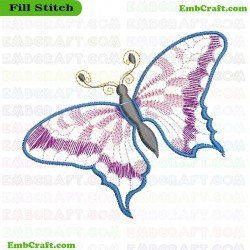 Butterfly Embroidery Design 7