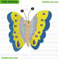 Butterfly Embroidery Design 9