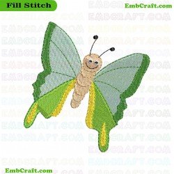 Butterfly Feeling Buggie Embroidery Design 2