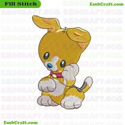 Cartoon Beagle Puppy Embroidery Design 9