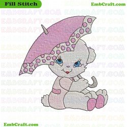 Cartoon Bear Embroidery Design 62