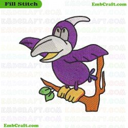 Cartoon Bird Embroidery Design 66