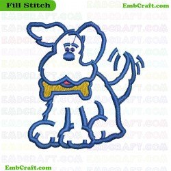 Cartoon Dog Embroidery Design 67