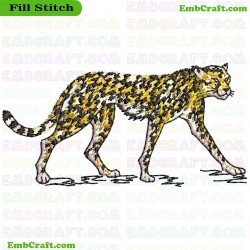 Cheetah In The Wild Embroidery Design 16